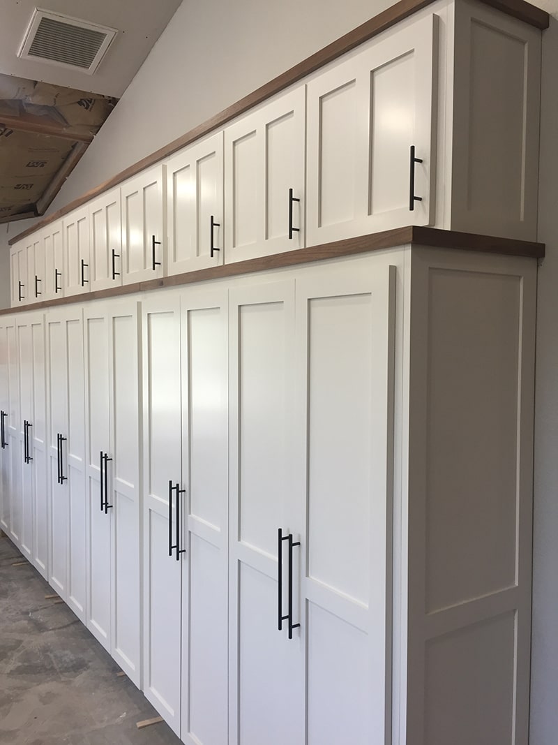 custom white pantry cabinets