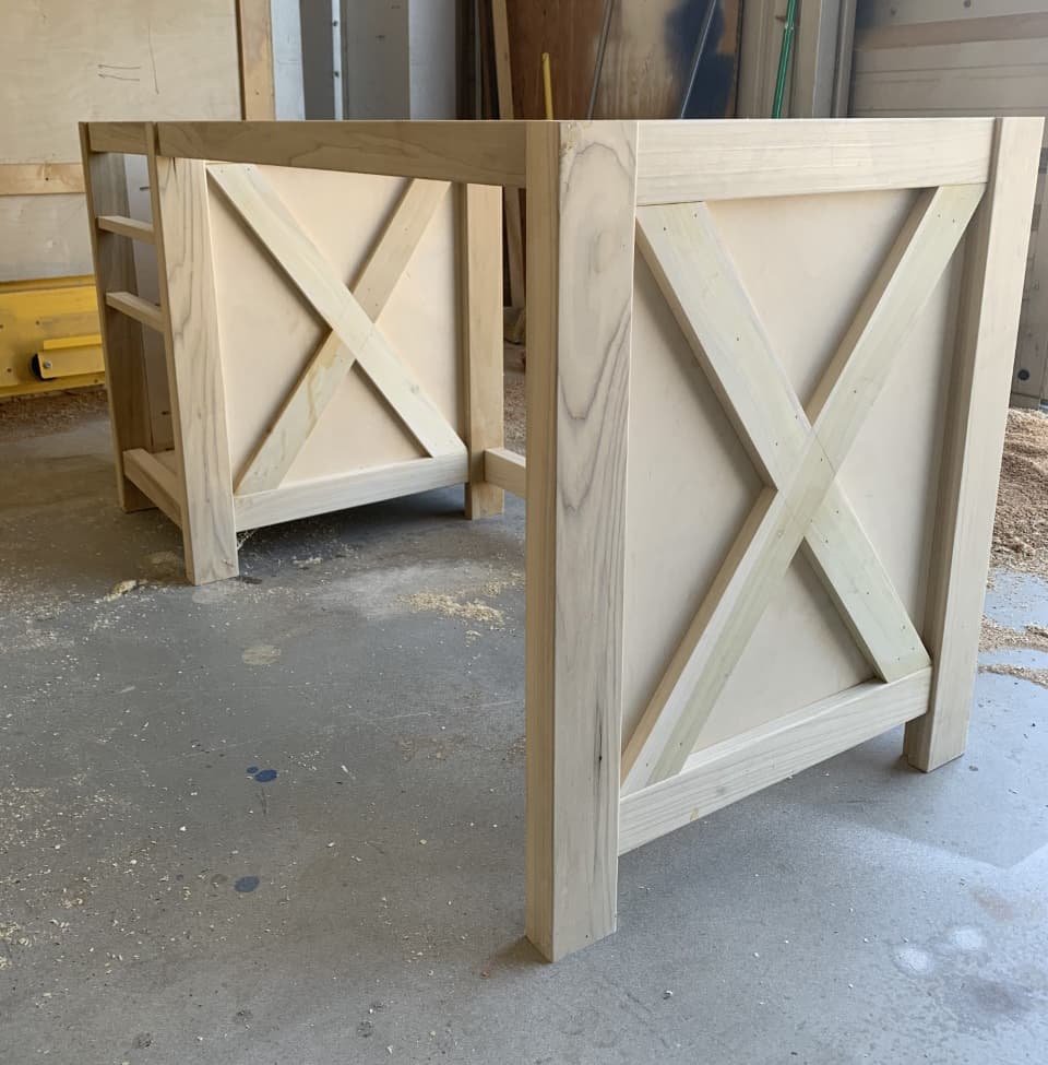 custom farmhouse desk in ramona, poway