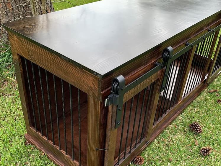 Custom shop wood kennels