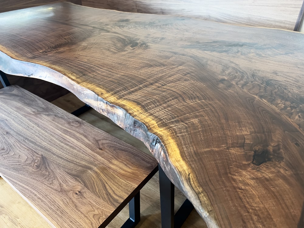 custom walnut dining table san diego